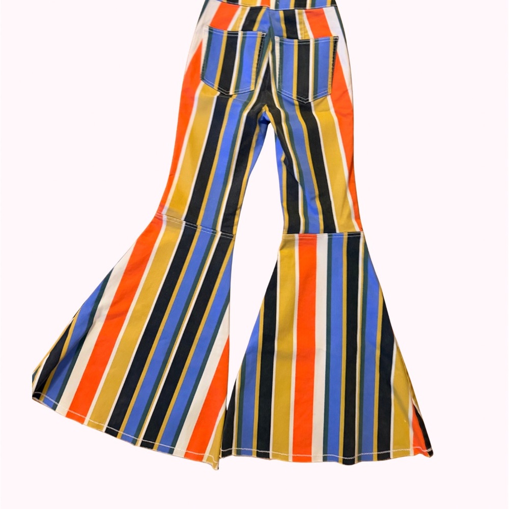 Free People Striped Bell Bottoms - Picture 4 of 9